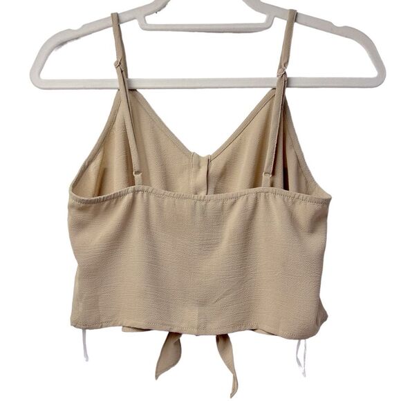 Princess Polly Cami Button Down Tie Front Top Size 8 - Picture 2 of 4